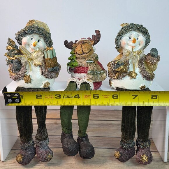 Innovage Holiday Shelf Sitting Snowman & Reindeer Decorations - Picture 15 of 16